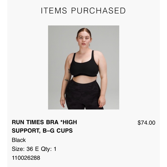 Lululemon Sports Bra 36E - Picture 4 of 4